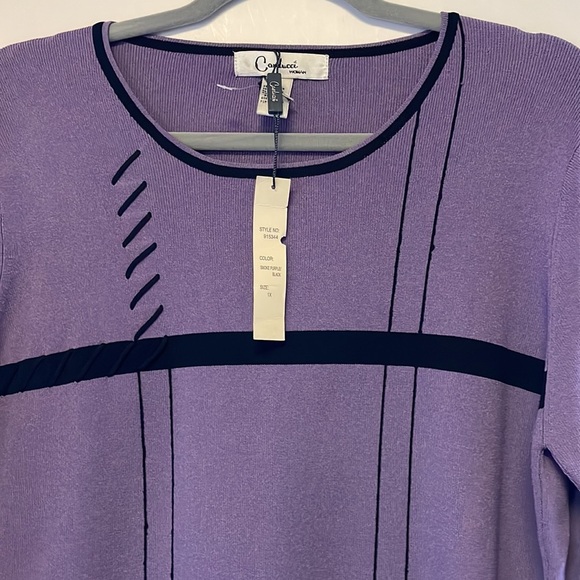 NWT Carducci Woman Top Sz 1x - Picture 3 of 5